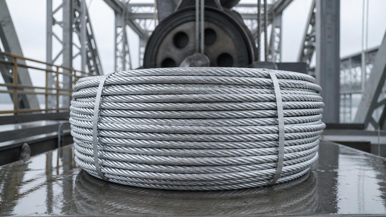 Cable de acero galvanizado por inmersión en caliente y resistencia al óxido