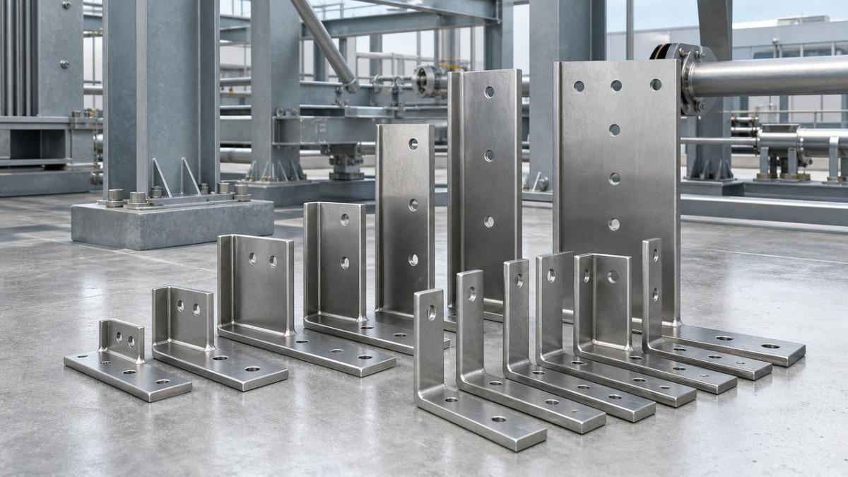 Stainless Steel Angle Sizes for Frame Support Tamaños de ángulo de acero inoxidable para soporte de marcos