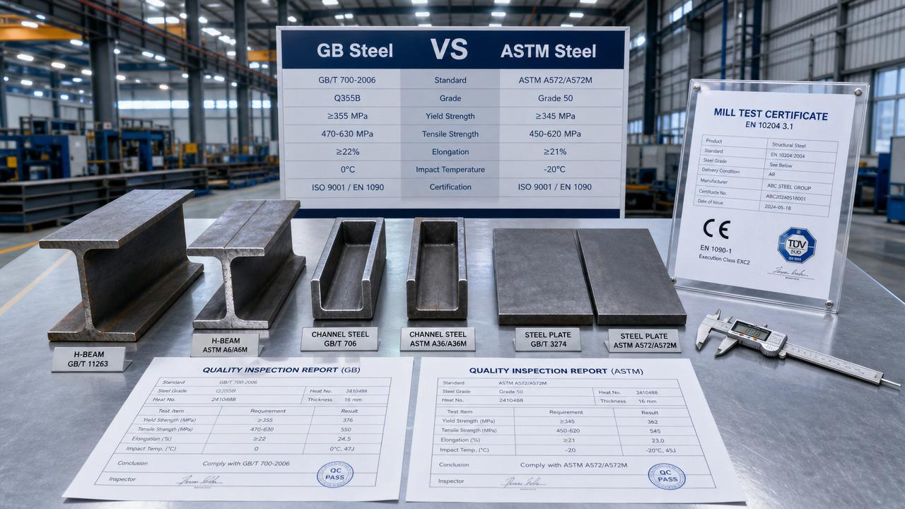Acero GB vs acero ASTM: diferencias clave de especificación