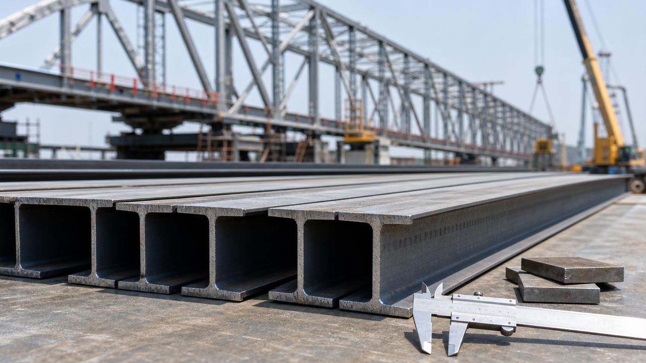 Uso de viga I laminada en caliente en la construcción de puentes