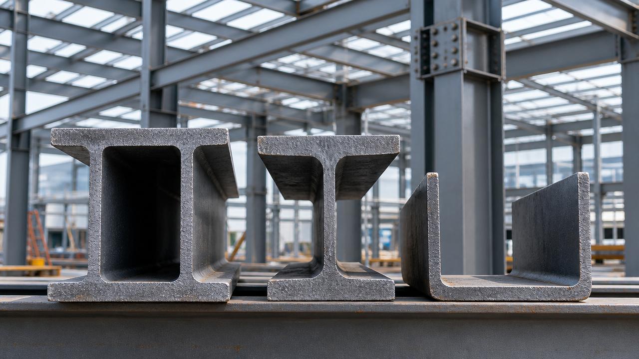 Viga de acero para construcción: Diferencias entre viga H, viga I y canal explicadas