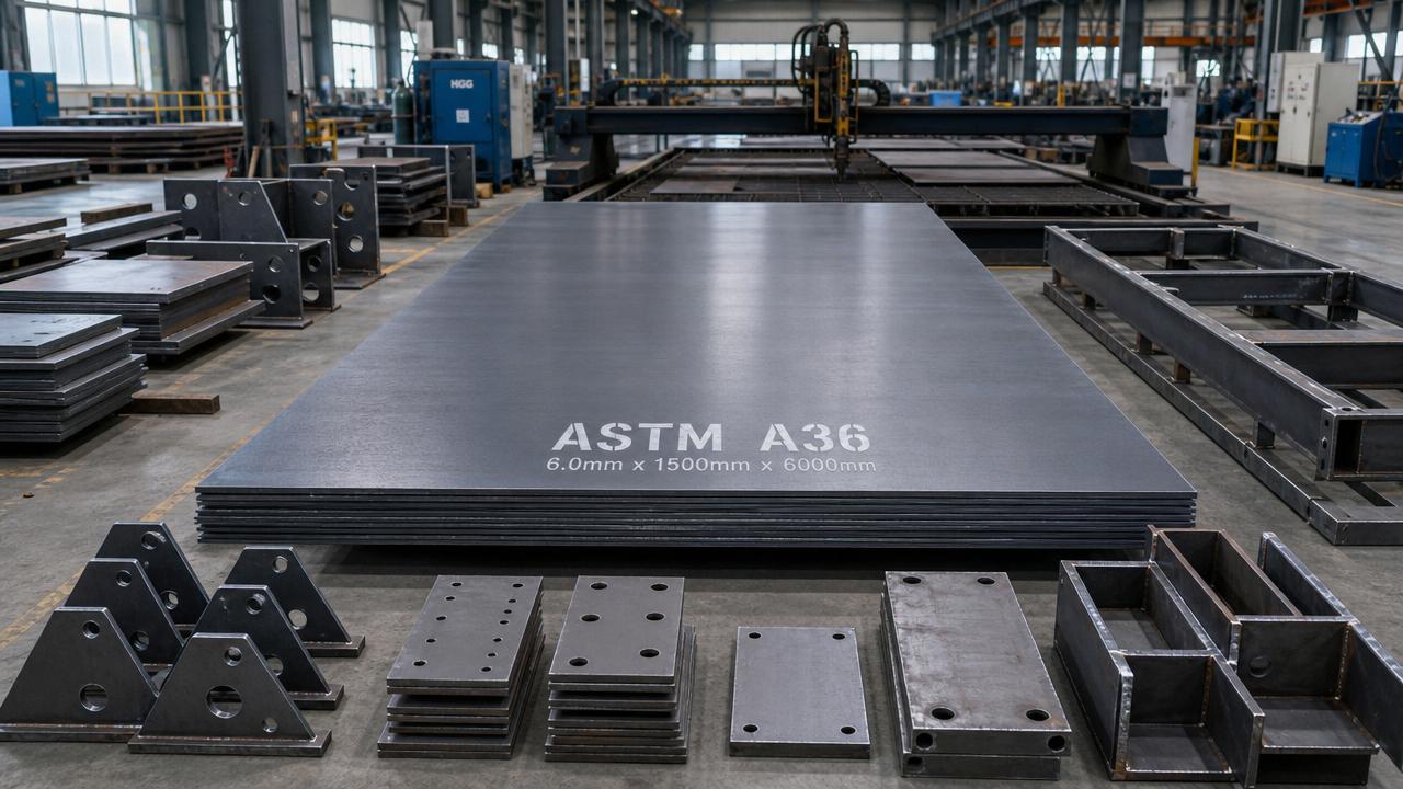 Placa de acero ASTM A36 para fabricación general