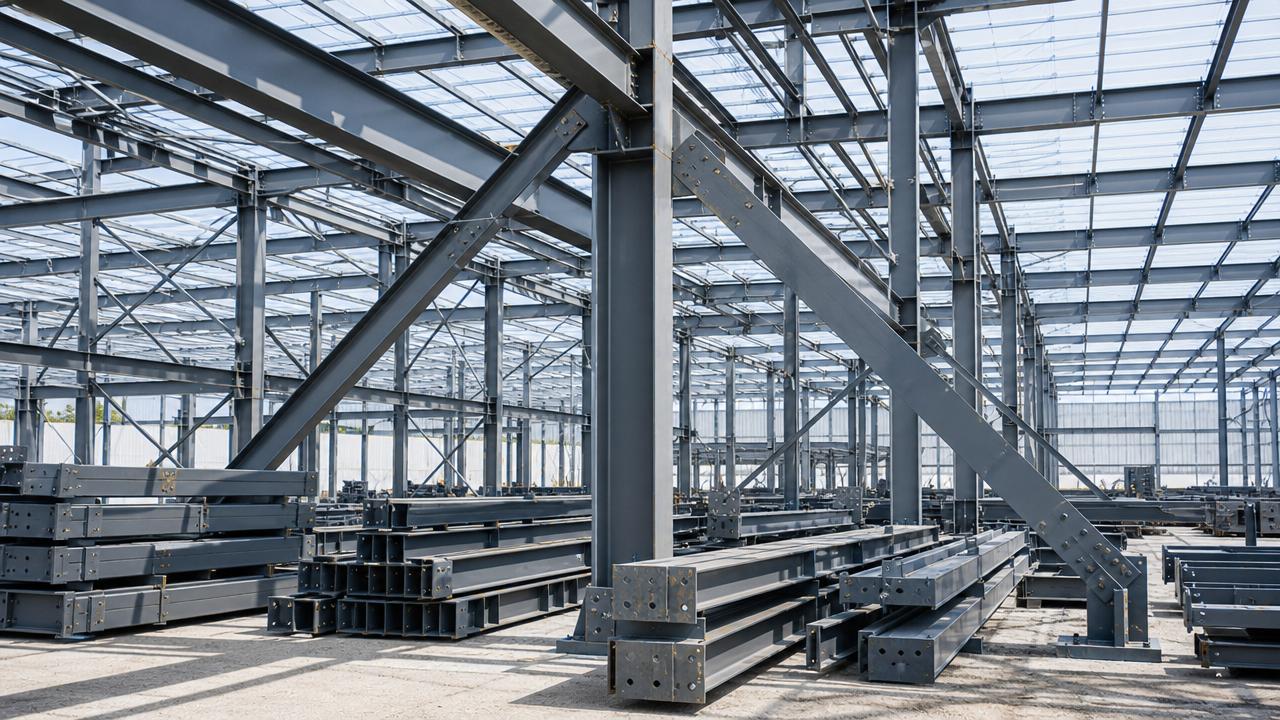 Productos de acero estructural para almacenes y plantas