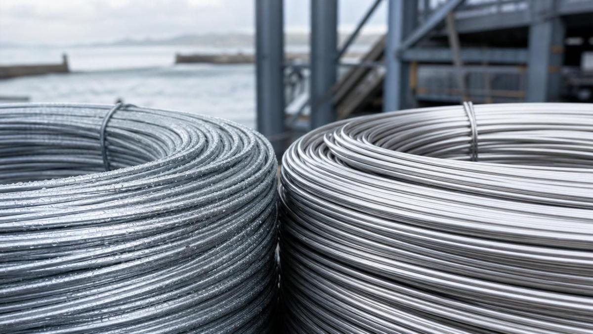 Galv Wire frente a Stainless Steel Wire: ¿cuál rinde mejor al aire libre?
