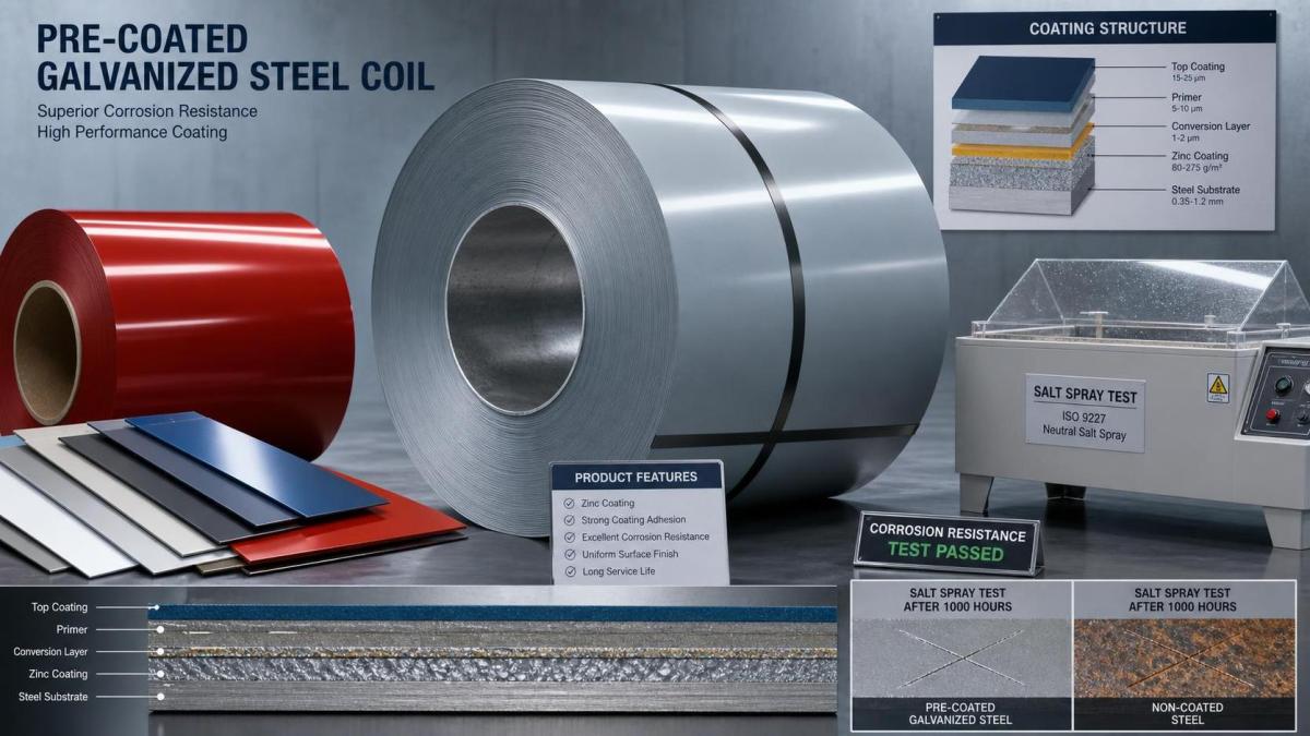 Bobina de acero galvanizado prepintado: vida útil del recubrimiento de color y riesgos de corrosión
