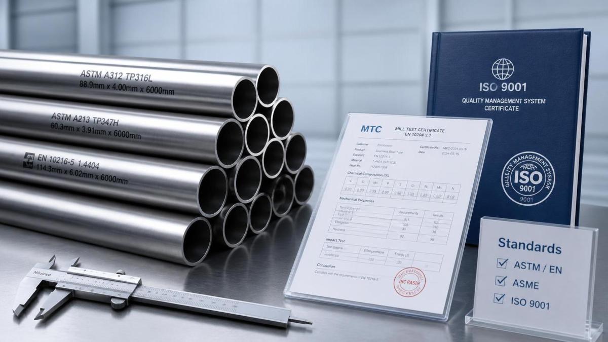 ¿Qué certificaciones son importantes al comparar un fabricante de tubos de acero?
