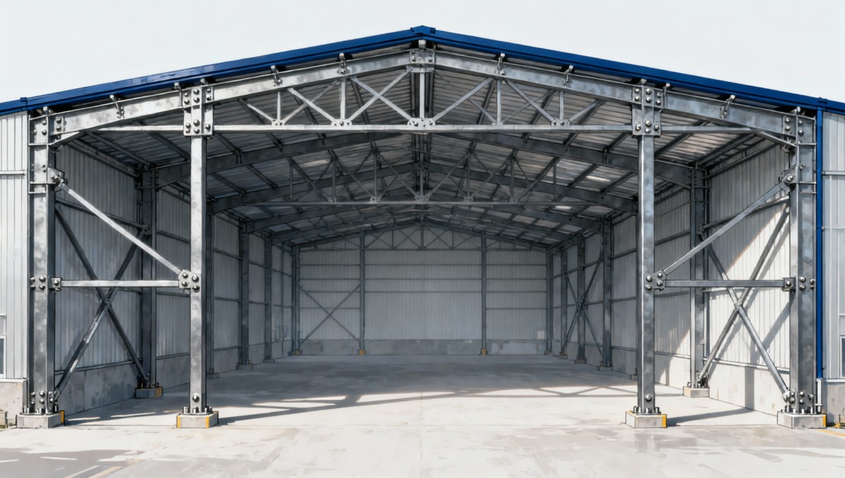 Factores de diseño de acero estructural para edificios industriales de gran luz