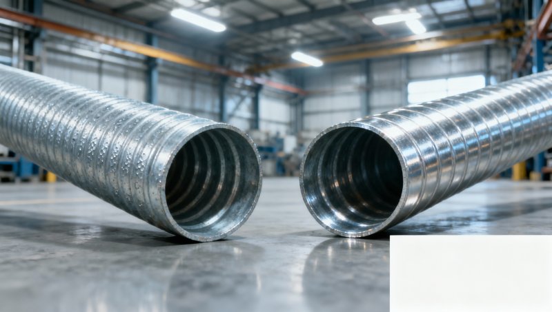 Guia de Seleção de Tubo de Conduíte Elétrico: Conduíte de Aço Galvanizado vs. Eletrodepositado para Instalações Industriais