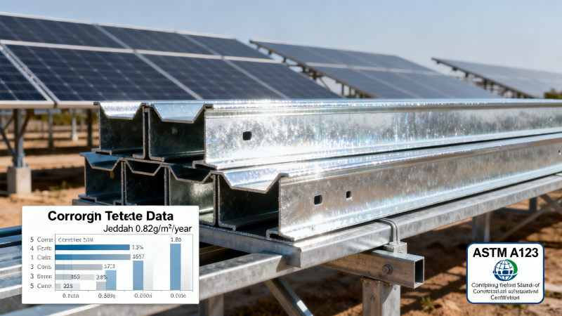 Viga Z para montagem de painéis solares: Resultados dos testes de resistência à corrosão em 5 climas (dados de campo de 2026)