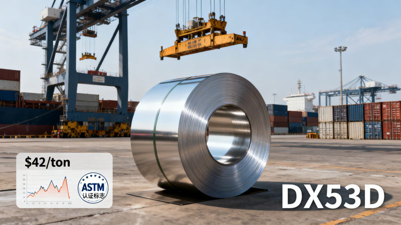 DX53D Galvalume Steel Coil price quotation: FOB vs Cotação de preço da bobina de aço Galvalume DX53D: comparação entre FOB e CIF — como o congestionamento portuário adiciona US$ 42/tonelada no segundo trimestre de 2026