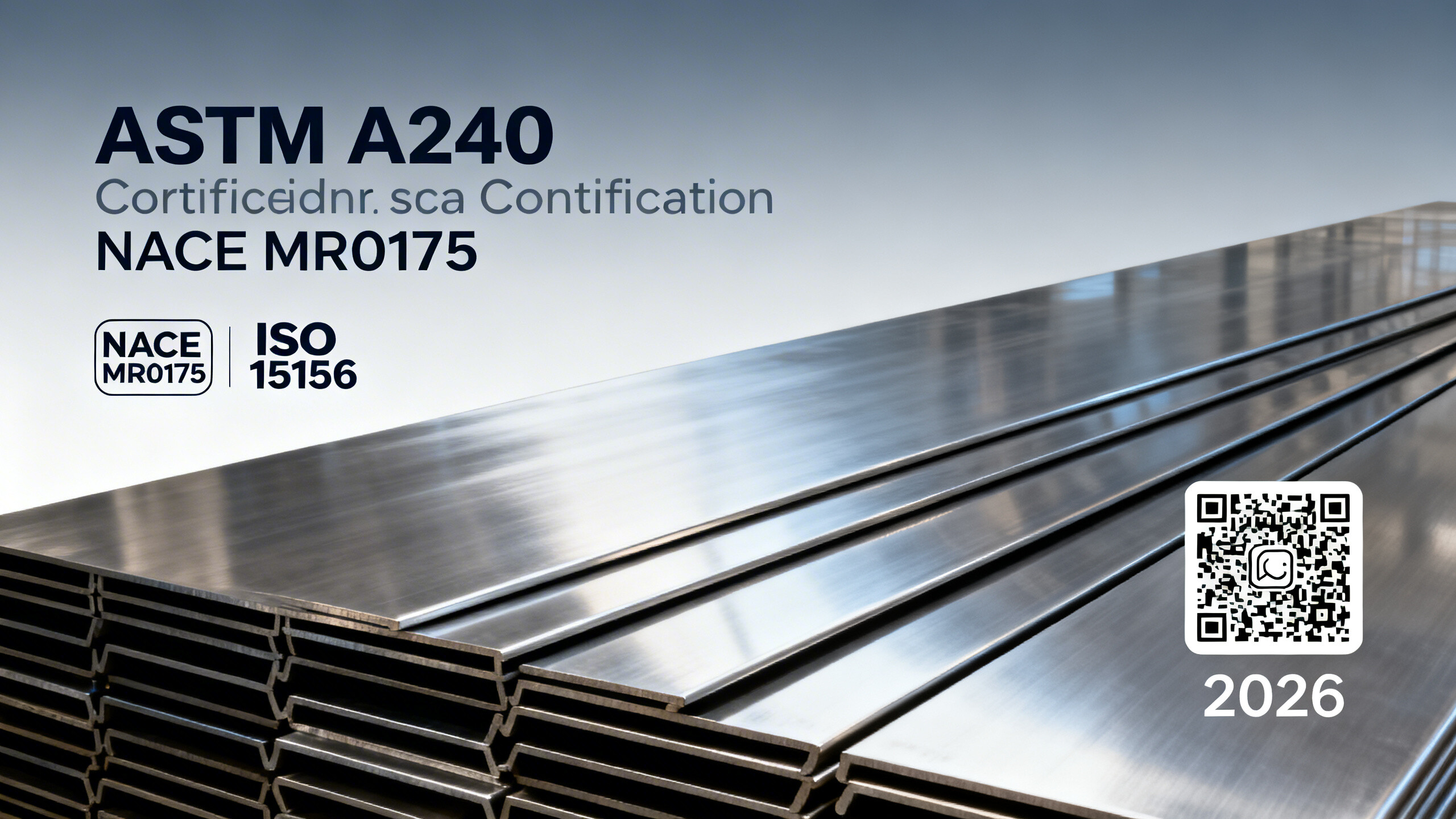 Placas metálicas de aço inoxidável para a indústria de petróleo e gás: lista de verificação de conformidade para 2026 — NACE MR0175, ASTM A240 e requisitos de teste hidrostático