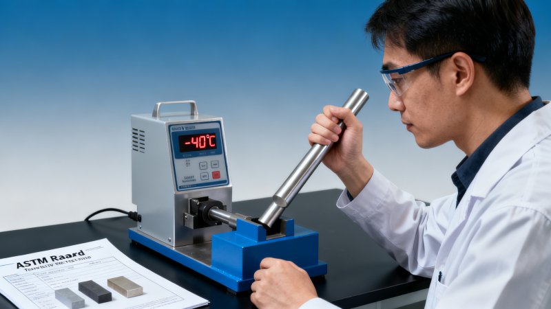 O que acontece se a barra redonda de aço inoxidável para a indústria automotiva falhar no teste de entalhe em V Charpy a -40°C?