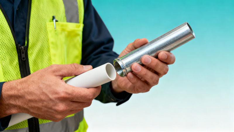3 Diferenças Principais: Conduíte Galvanizado Elétrico vs. EMT Revestido em PVC em Projetos de 2026