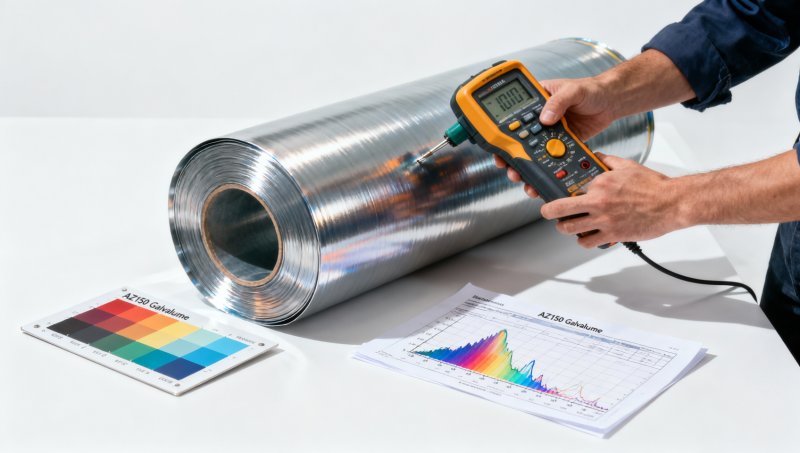 Why AZ150 Galvalume Steel Coil for warehouse construction requires pre-painting for color consistency across batches Por que o AZ150 Galvalume Steel Coil para construção de armazéns requer pré-pintura para consistência de cor entre lotes