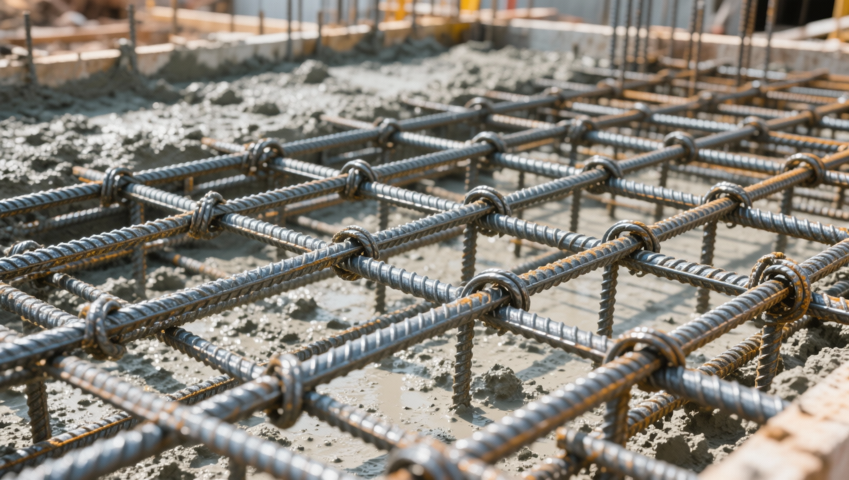 Os produtos de arame para reforço de construção atendem aos requisitos de resistência de aderência ACI 318-22 quando usados com concreto GGBS?