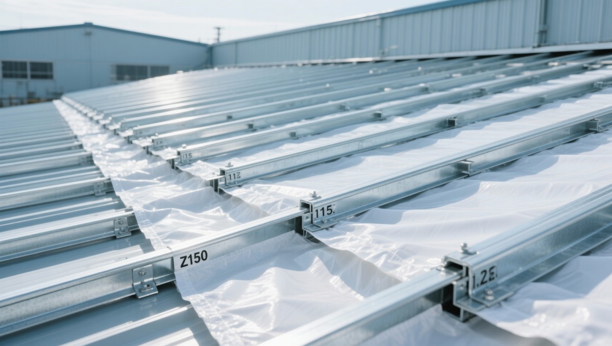 Diretrizes de espaçamento de terças de aço estrutural para telhados de armazenamento refrigerado com membranas de barreira de vapor