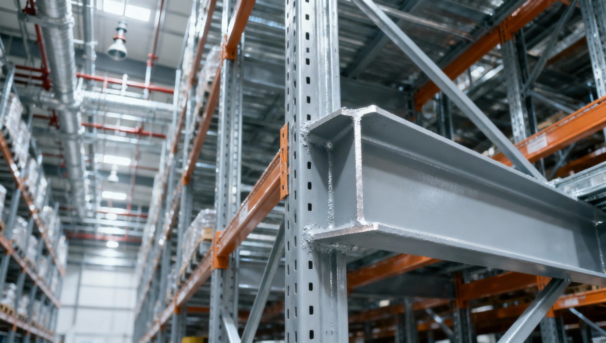 Duração da resistência ao fogo de vigas I laminadas a quente quando usadas em colunas de armazenamento automatizado
