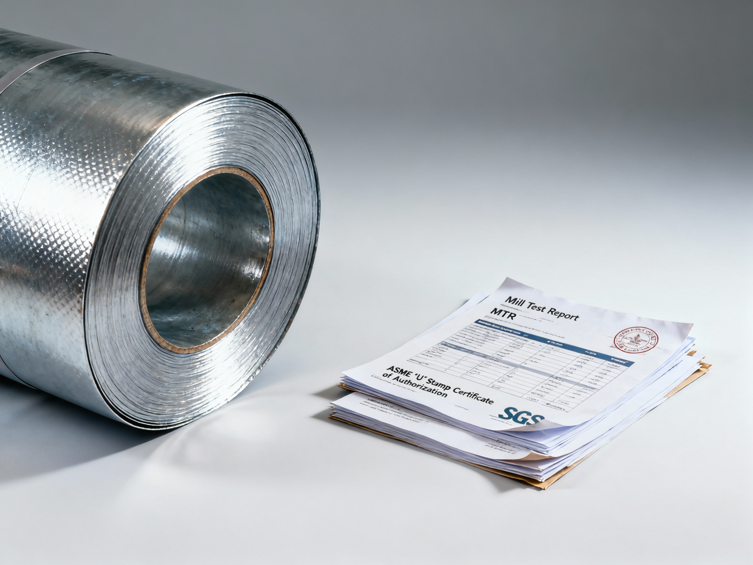Quais documentos de certificação os compradores precisam ao adquirir chapas de aço Z150 para conformidade com o código ASME?
