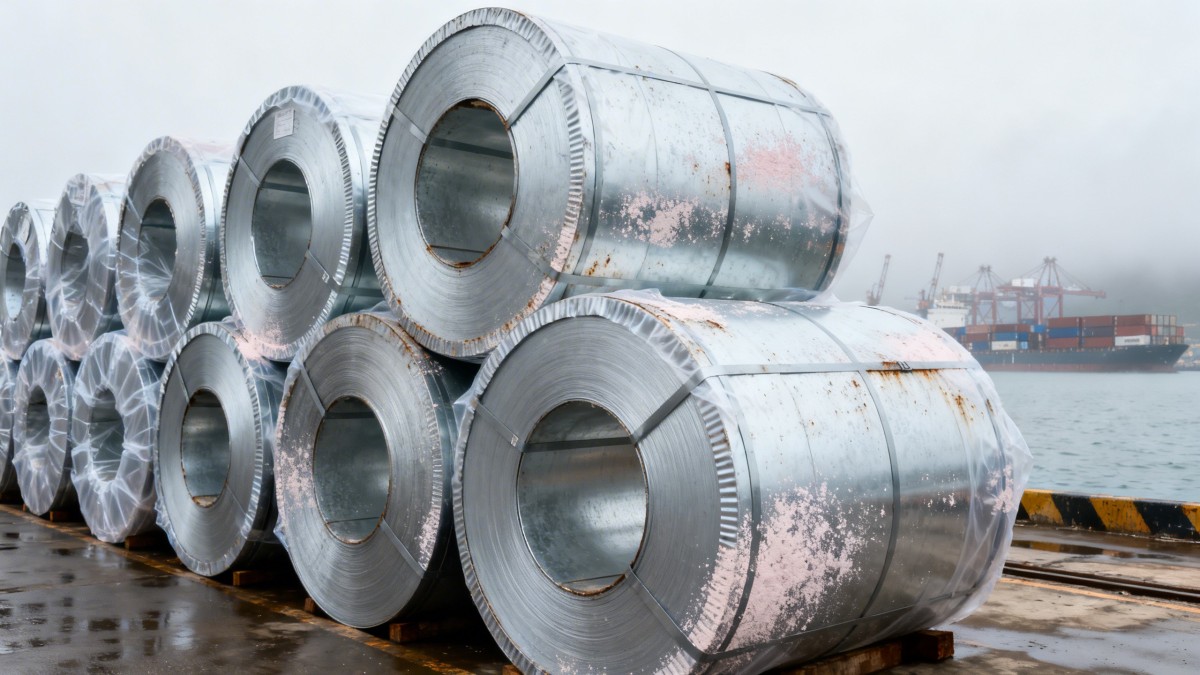 O que causa ferrugem branca prematura em chapas de aço galvanizado durante o armazenamento