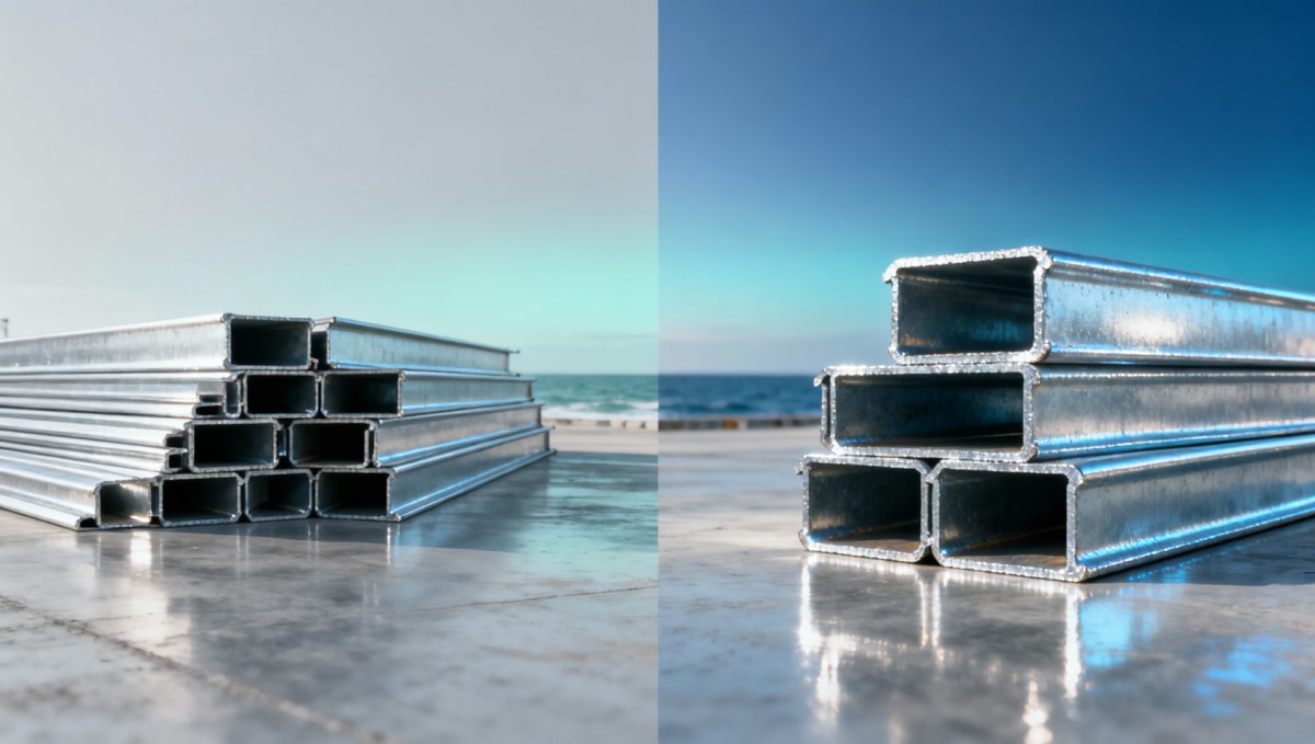 Bobinas de chapa metálica galvanizada com revestimento de espessura "padrão" podem não resistir a mais de 15 anos em infraestrutura costeira. Bobinas de chapa galvanizada com peso de revestimento 'padrão' podem não durar mais de 15 anos em infraestruturas costeiras