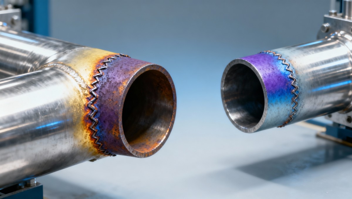 SUS pipe heat tint discoloration—does it always indicate compromised passivation layer? Descoloração por aquecimento em tubos de aço inoxidável — será que indica sempre que a camada de passivação está comprometida?