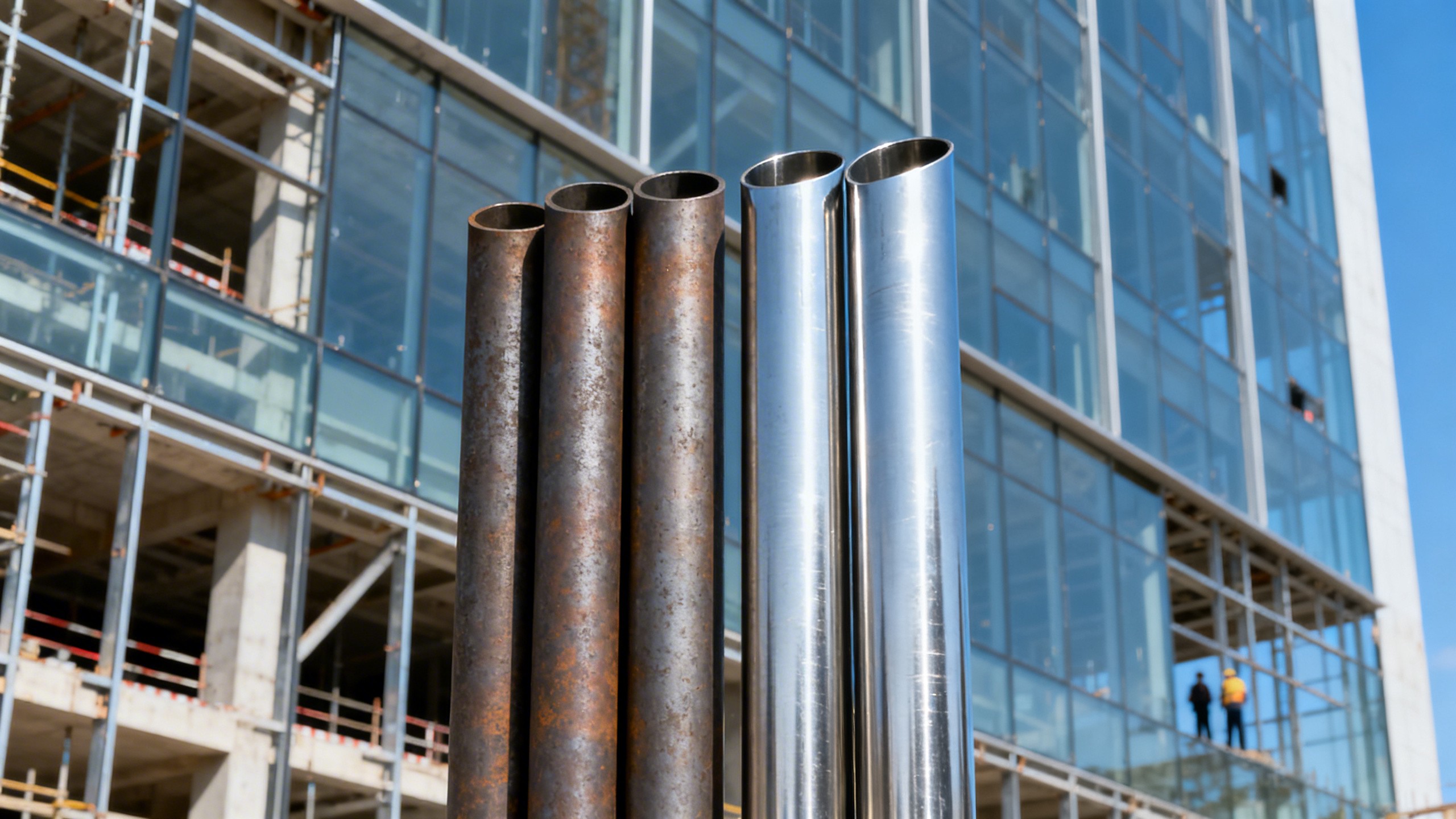 Comparação de preços de tubos de aço: laminados a quente vs. conformados a frio para fachadas de edifícios altos