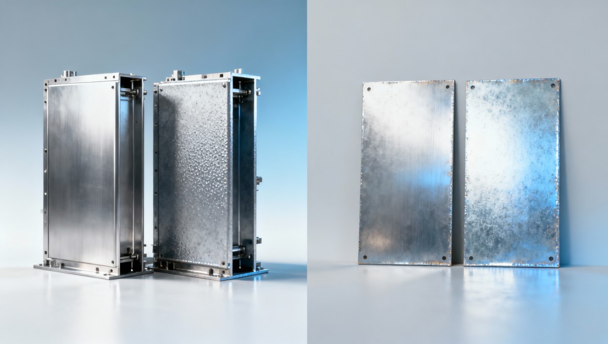 SPCD steel vs SPCD+Z: Is galvanizing worth the cost for indoor mechanical enclosures? Aço SPCD vs SPCD+Z: Vale a pena o custo da galvanização para invólucros mecânicos internos?