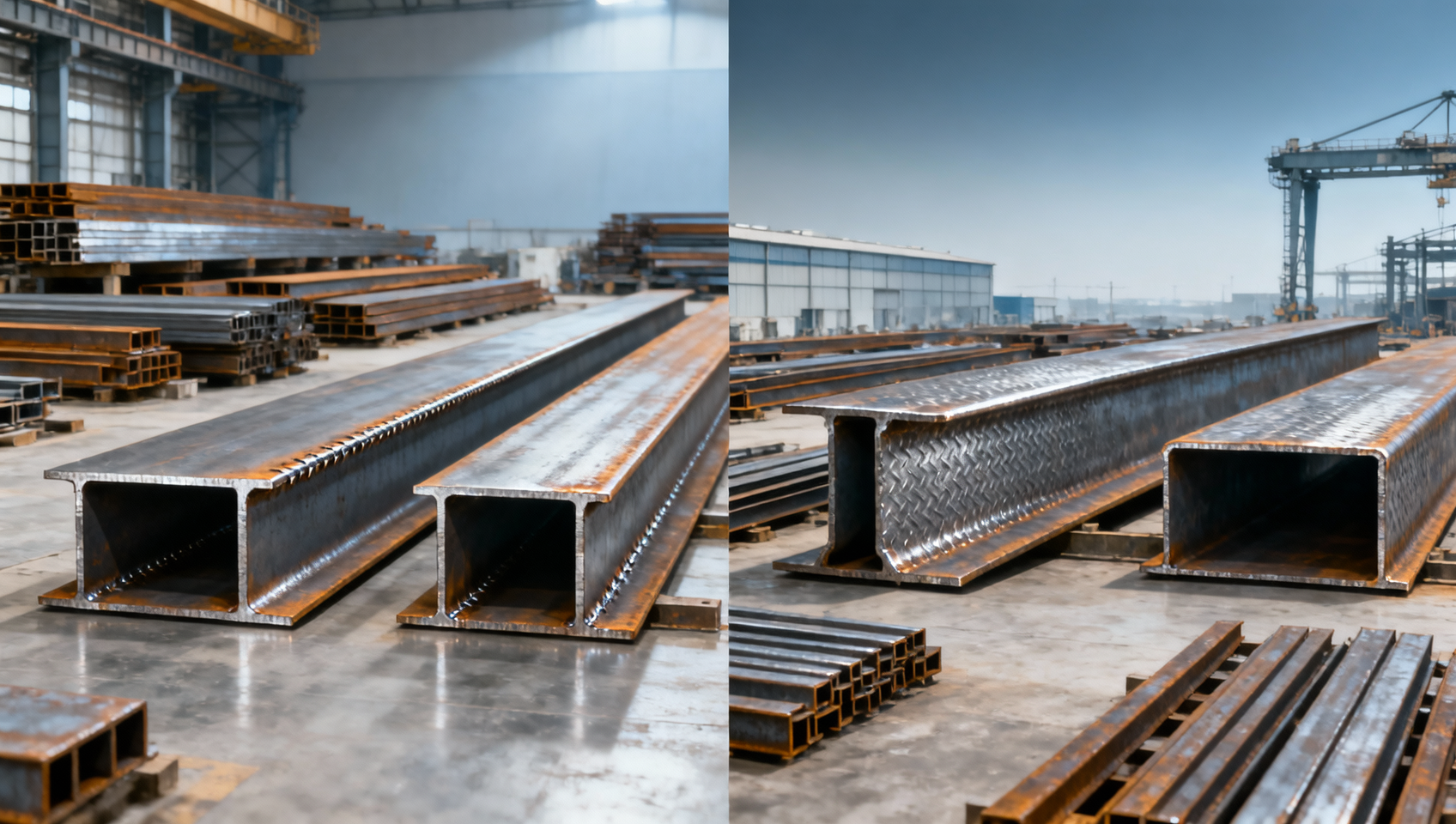 Vigas de aço estrutural para construção: soldadas ou laminadas?