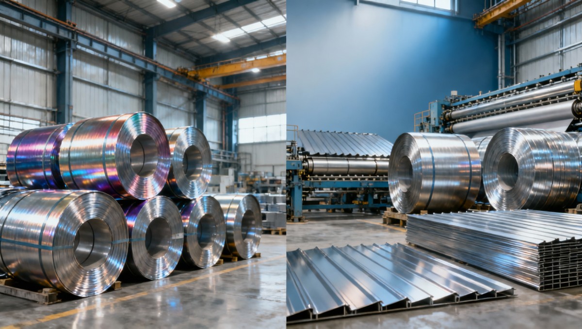 Coil Coated Steel vs PPGI: What’s the Difference? Aço revestido em bobina vs PPGI: Qual é a diferença?