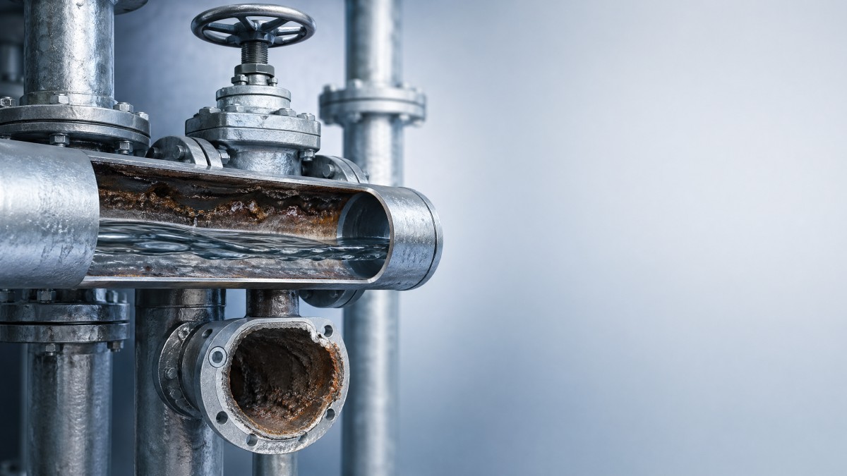 Galvanized pipe for water supply and hidden rust risks Tubo galvanizado para abastecimento de água e riscos ocultos de ferrugem