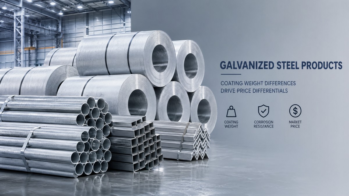 Preço do aço galvanizado vs peso do revestimento: o que esperar