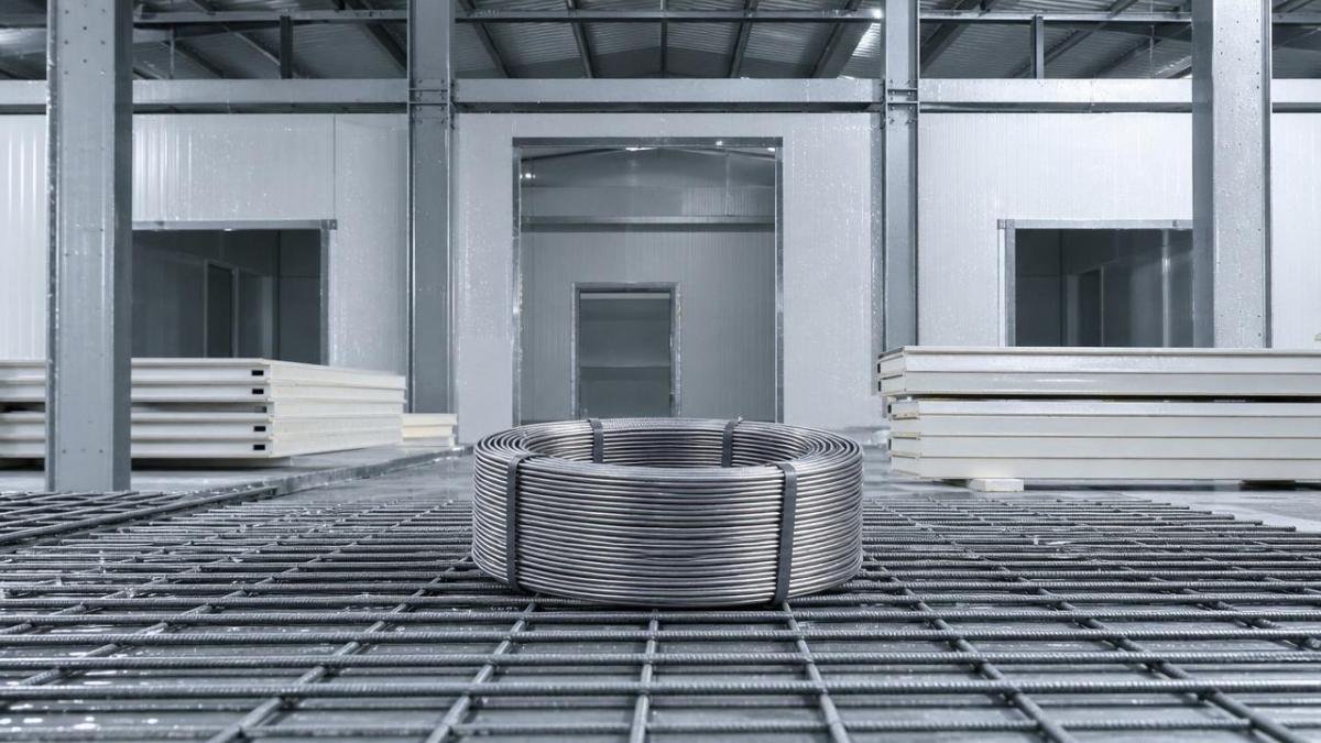 Como o fio de aço se comporta na construção de câmaras frigoríficas