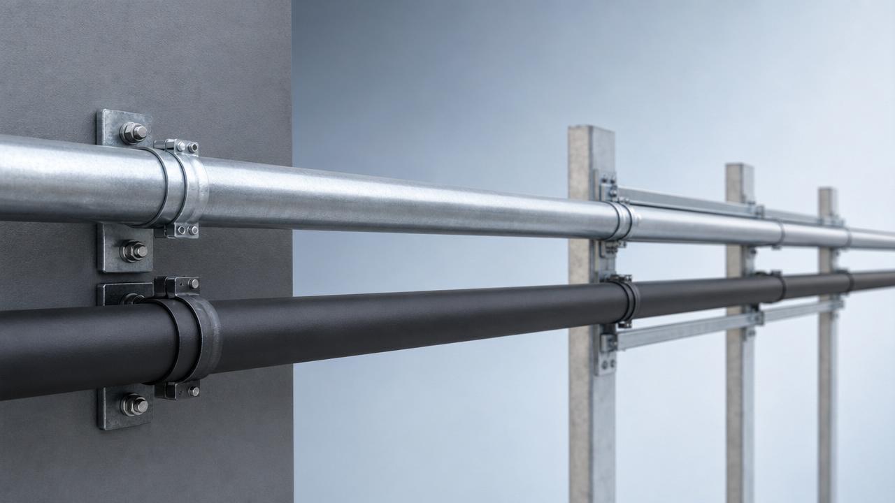 Tubo de aço galvanizado ou tubo preto para instalações externas?