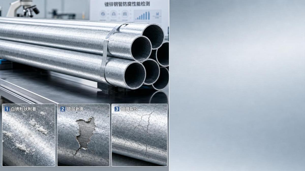 Common coating failures in galvanized pipe steel Falhas comuns de revestimento em tubo de aço galvanizado