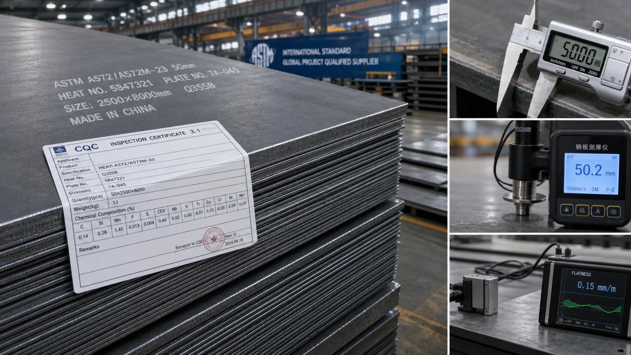 Como as chapas de aço padrão ASTM afetam a conformidade do projeto