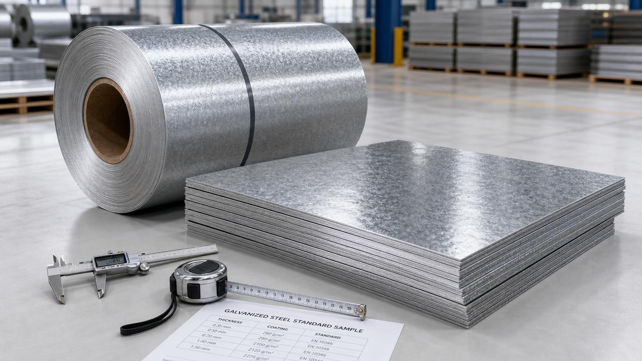 Como ler corretamente as especificações da chapa de aço galvanizado