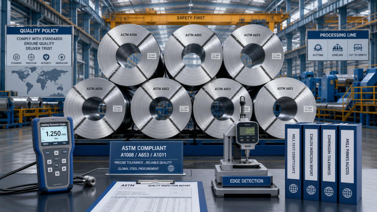 Normas ASTM para bobinas de aço que os compradores frequentemente ignoram