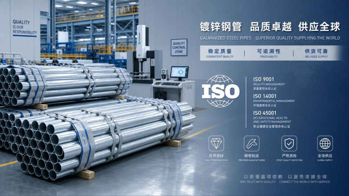 Why ISO certified galvanized pipe makers stand out Por que os fabricantes de tubos galvanizados certificados pela ISO se destacam