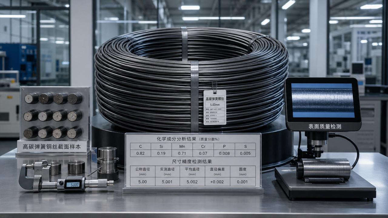 Como avaliar fio de aço de alto carbono para fabricação de molas