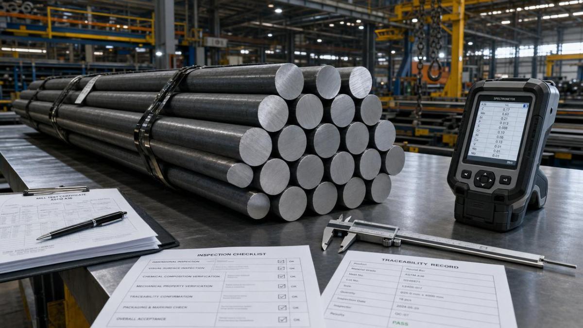 Verificações de qualidade de fabricante OEM de barras redondas ASTM A36