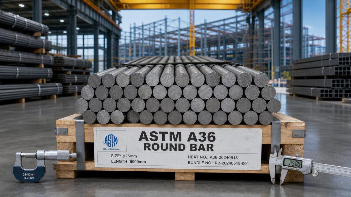Barra redonda ASTM A36 para construção: dicas de compra