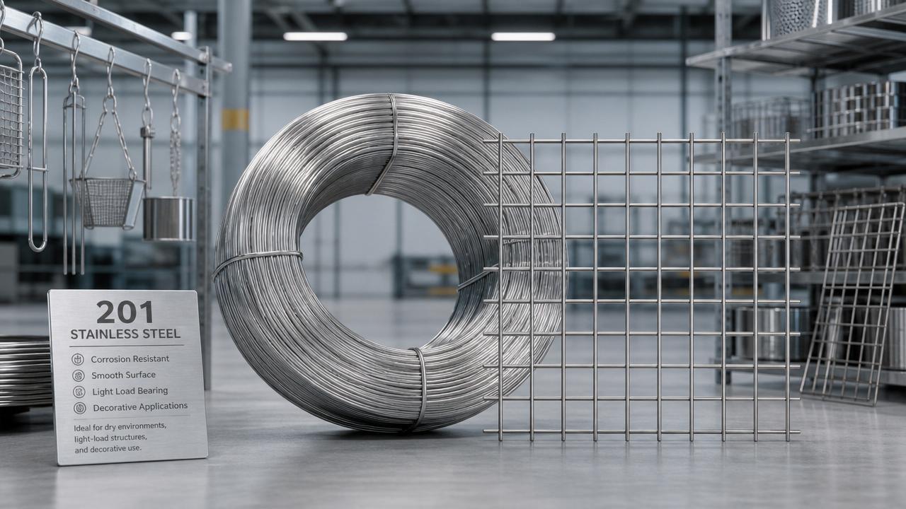 Fio de Aço Inoxidável 201: Onde Funciona e Onde Falha