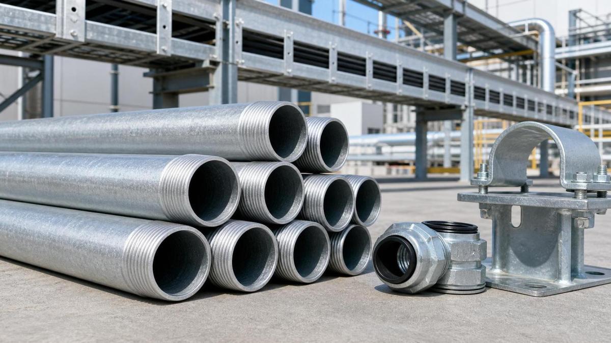 Como escolher tubos eletrodutos de aço galvanizado para instalações elétricas externas