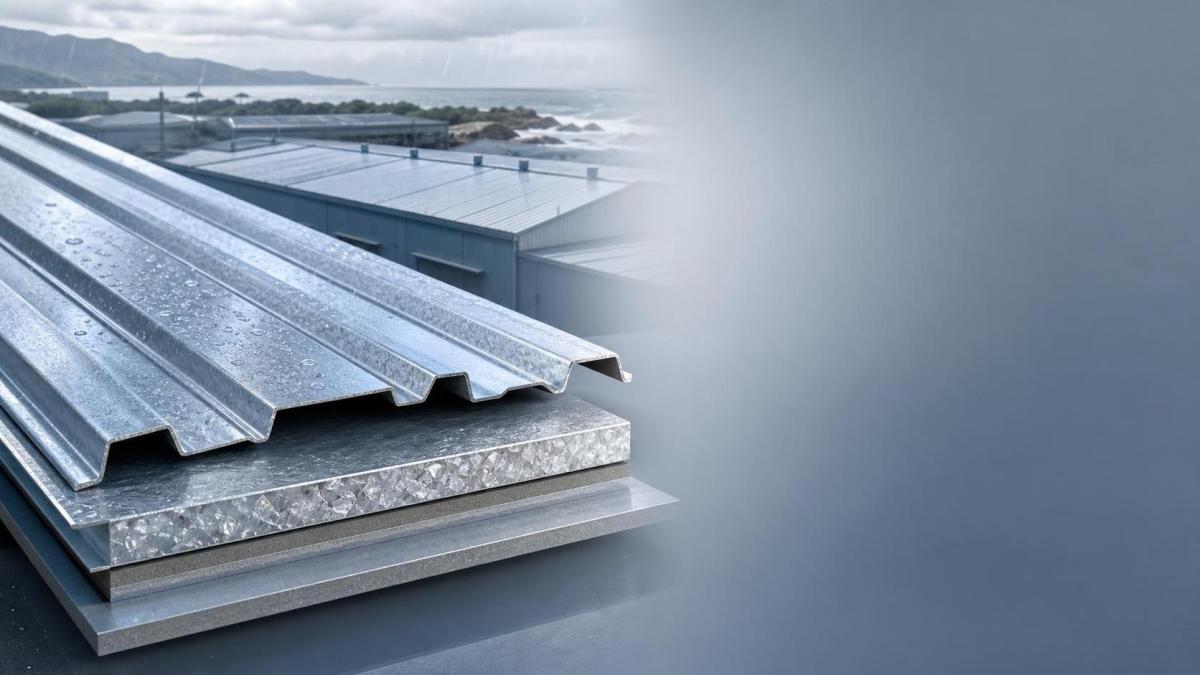 How to Choose Galvanized Sheet for Roofing by Climate, Coating, and Thickness Como escolher chapas galvanizadas para coberturas de acordo com o clima, o revestimento e a espessura