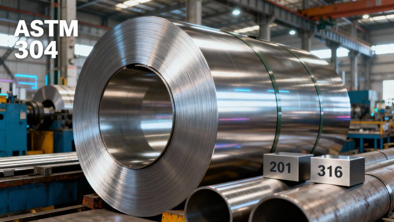 مقارنة أنابيب ملف الفولاذ المقاوم للصدأ ASTM 304 مقابل الدرجات الشائعة: أيهما أفضل للبناء؟