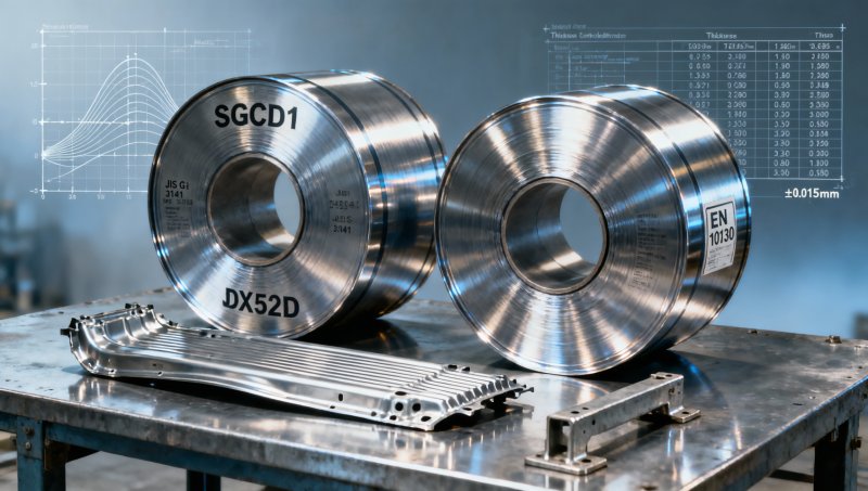 لفائف SGCD1 مقابل لفائف DX52D: مقارنة أداء السحب العميق المبرد لختم السيارات
