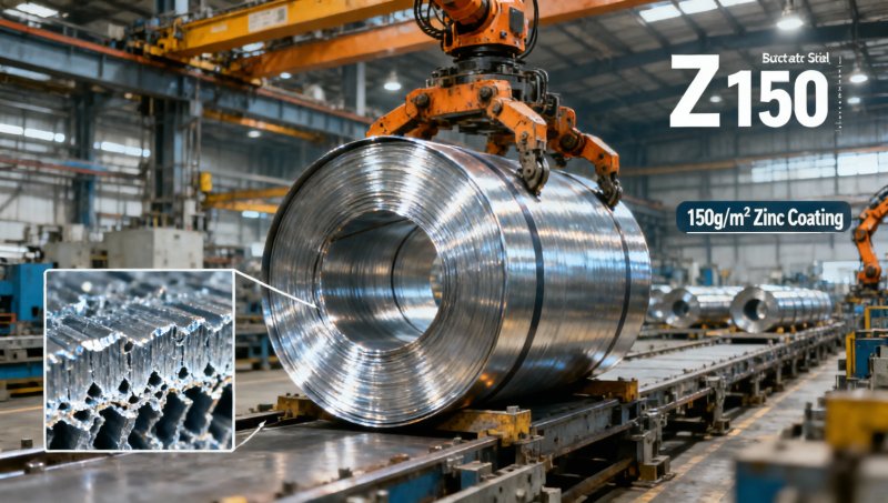 Z150 Steel Sheet Explained: Zinc Coating Thickness, Corrosion Resistance & Common Applications in HVAC Z150 صفيحة فولاذية موضحة: سماكة طلاء الزنك، مقاومة التآكل والتطبيقات الشائعة في أنظمة التدفئة والتهوية والتكييف