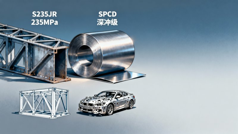 الصلب S235JR مقابل الصلب SPCD: أيهما أفضل للمكونات الصناعية المشكلة بالبرودة في عام 2024؟