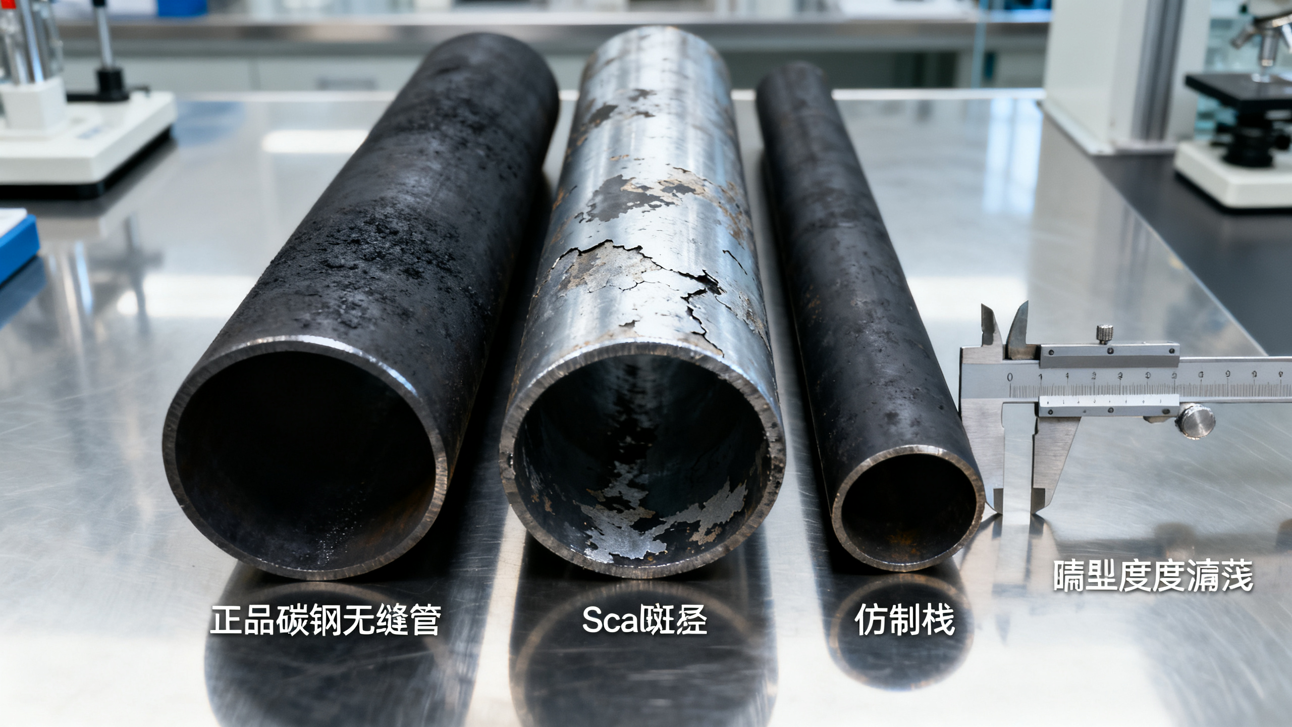 كيفية التعرف على أنابيب المعدن الأسود المزيفة: 4 علامات تحذيرية بصرية وأبعاد لفريق ضمان الجودة
