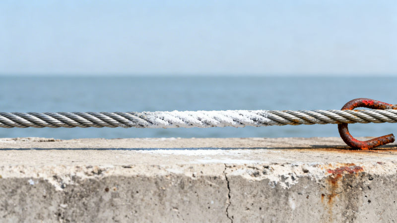 What Happens to Galvanized Steel Wire Rope After 5 Years of Continuous Exposure in Marine Atmosphere? ماذا يحدث لسلك حبل الصلب المجلفن بعد 5 سنوات من التعرض المستمر في الجو البحري؟